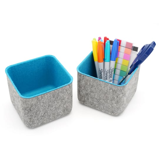 Welaxy Felt 2 Piece Storage Cubes